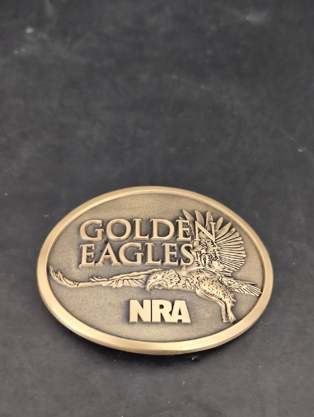 2013 Gold Eagles NRA Brass  Belt Buckle.